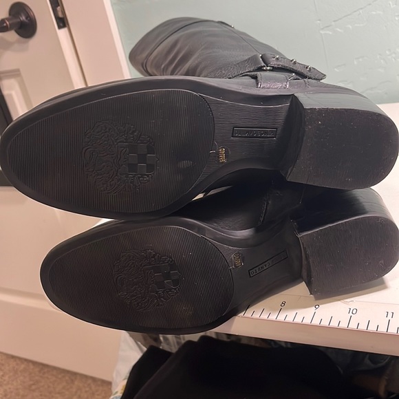 Vince Camuto over the knee wide calf pebbled leather boots - Picture 8 of 9